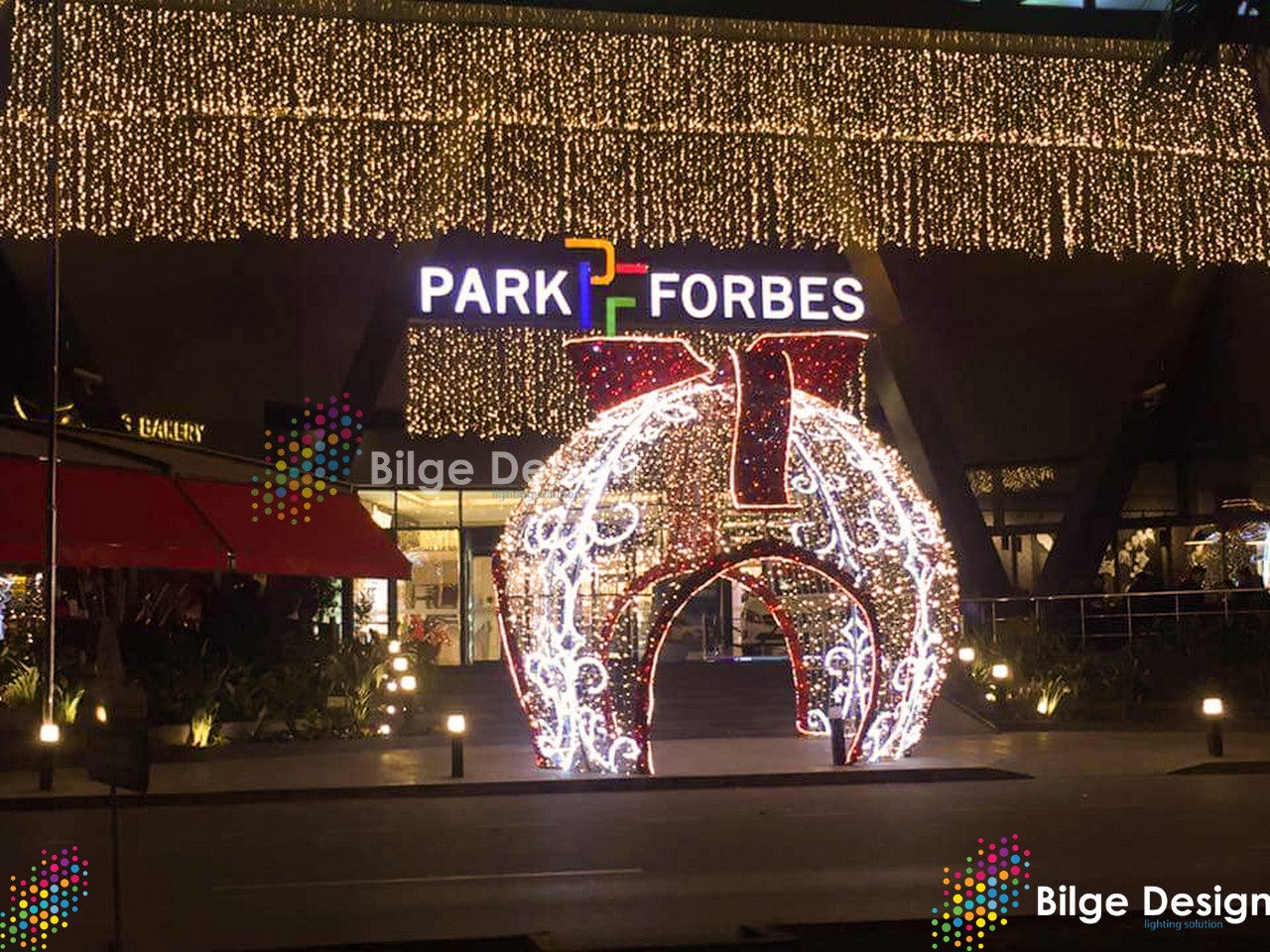 Park Forbes Avm - Yılbaşı Işık Süsleme - Led Perde - Işıklı Giriş Tagı - İskenderun - Hatay