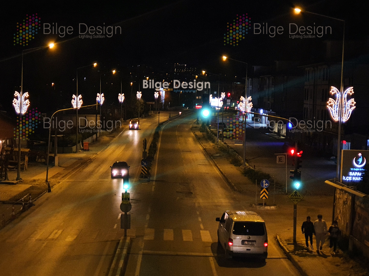 Sapanca Belediyesi - Cadde Işıklı Lale Figürü