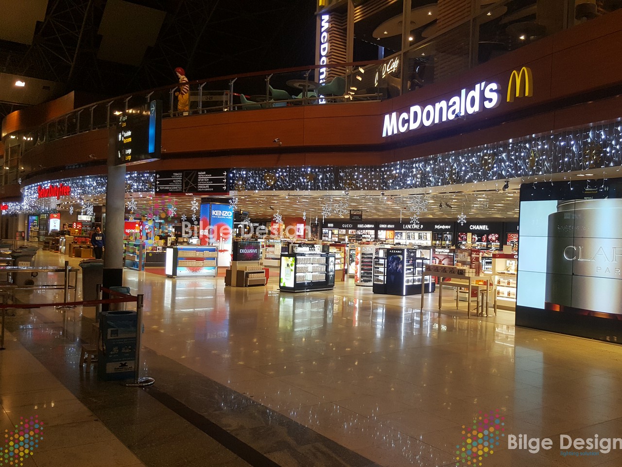 Sabiha Gökçen Havalimanı - Setur Duty Free Mağazaları - İstanbul - Yılbaşı Işık Süslemesi
