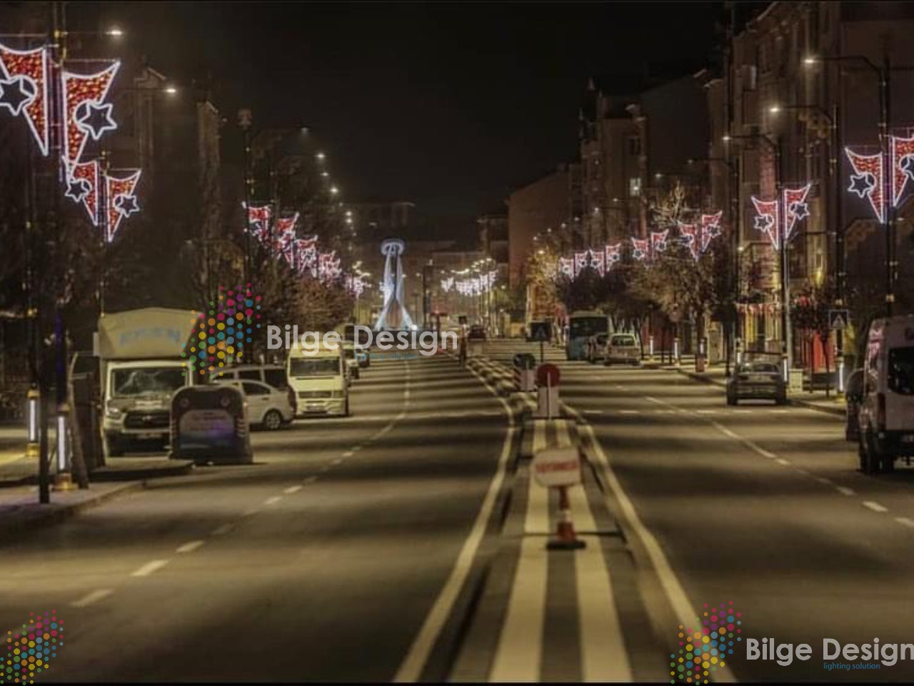 Sivas Cadde Işık Süslemesi ve Direk Işık Süslemesi Motifleri