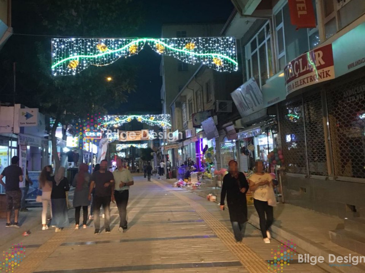 Şerefli Koç Hisar Belediyesi Cadde Tag Işık Süslemesi - Ankara
