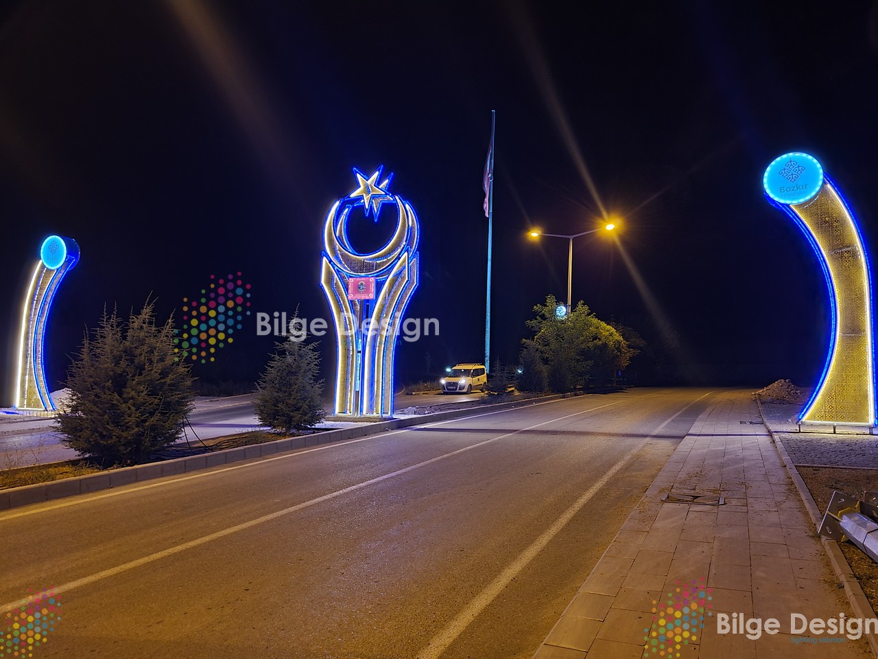 Bozkır Belediyesi Şehir Giriş Işıklandırması - Konya