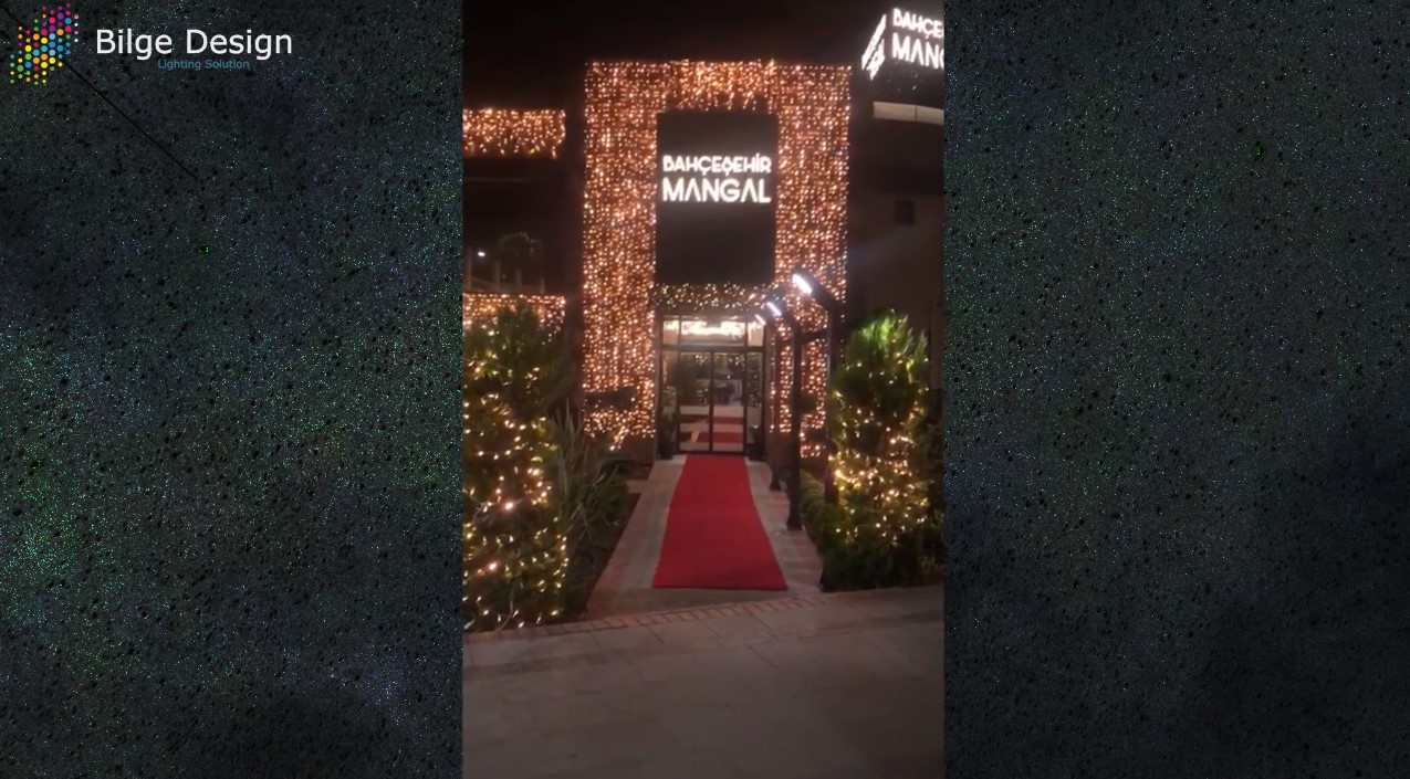 Bahçeşehir Et Mangal Yılbaşı Işık Süslemesi